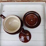 Old coffee maker with filter and 2 lids