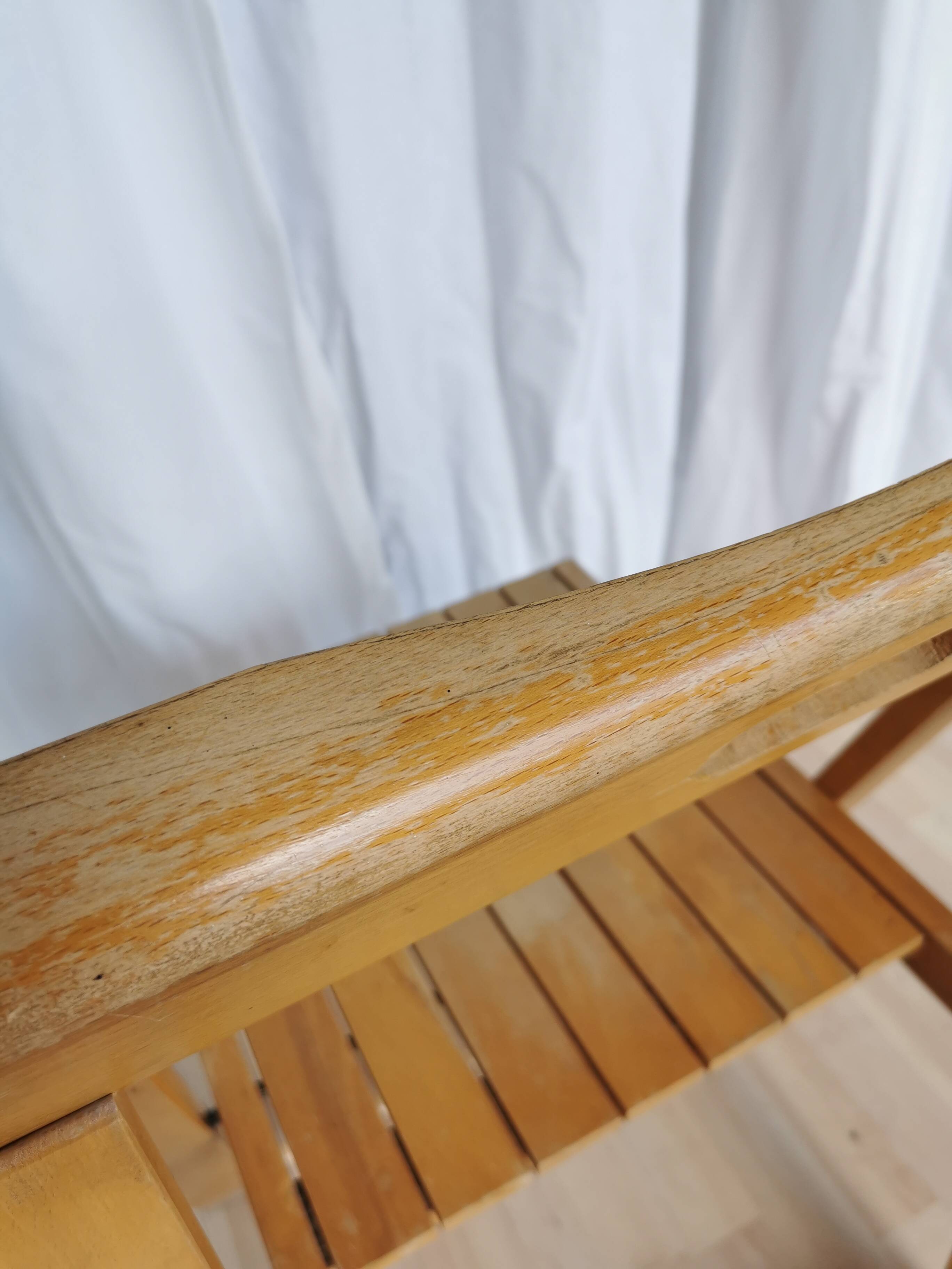 Vintage Trieste Folding Wooden Chair by Aldo Jacober, 1970s