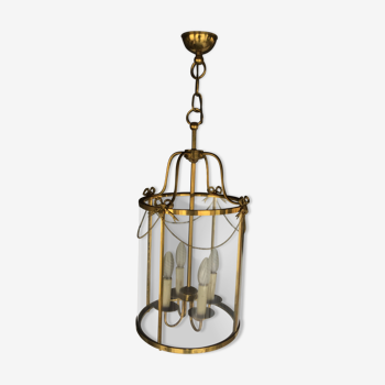 Gilt bronze ceiling lamp