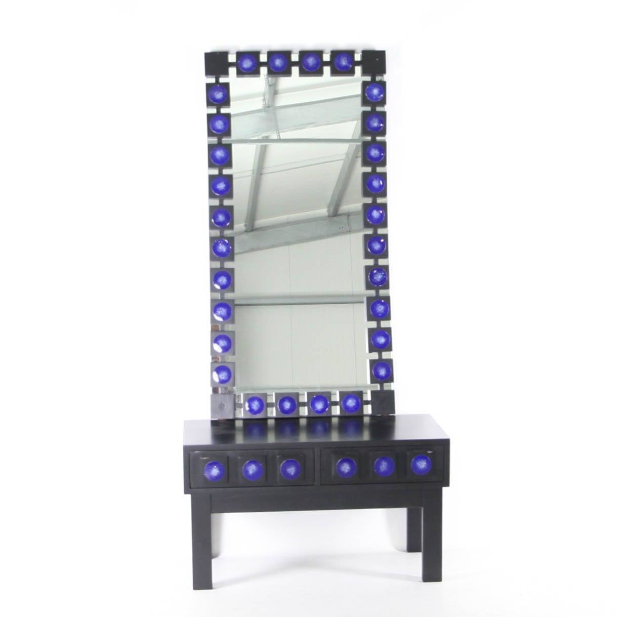 Ensemble console et miroir