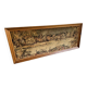 Vintage wall decoration / tapestry under frame
