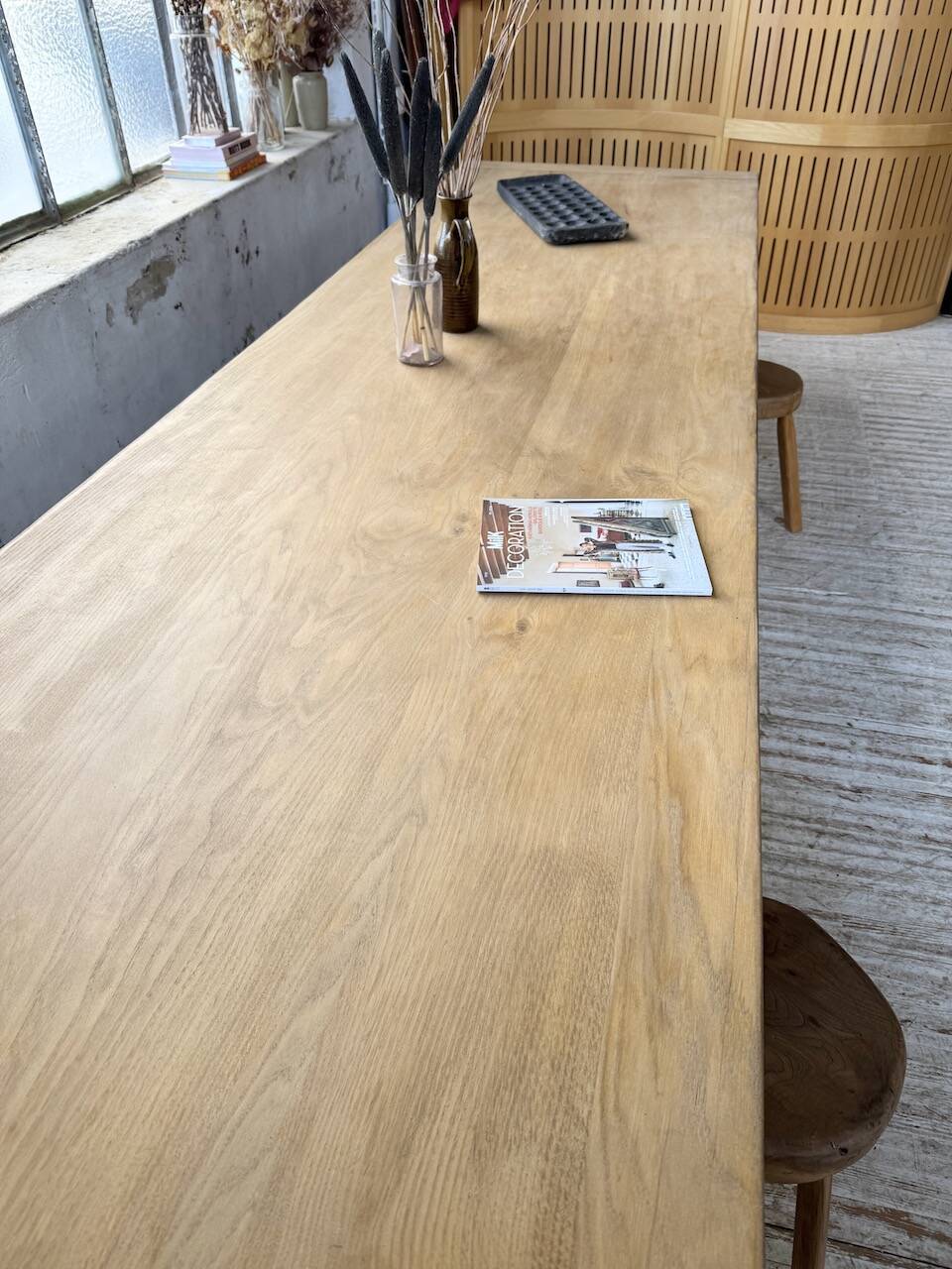 XXL solid oak farmhouse table 3.5m