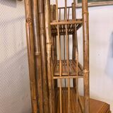 Bamboo standing shelf from the 60s