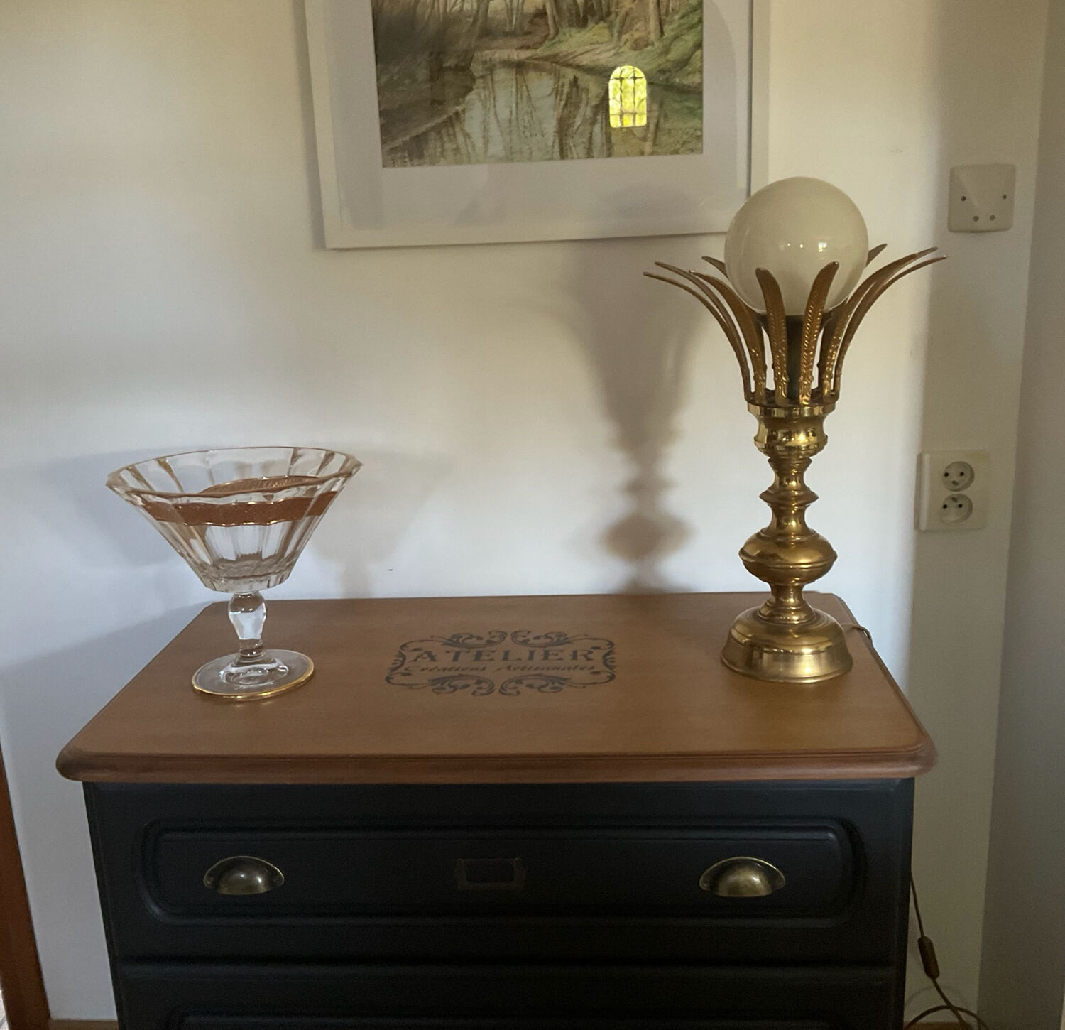 Regency table lamp