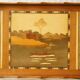 Madagascar wood marquetry tray