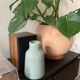 Retro ceramic blue vase