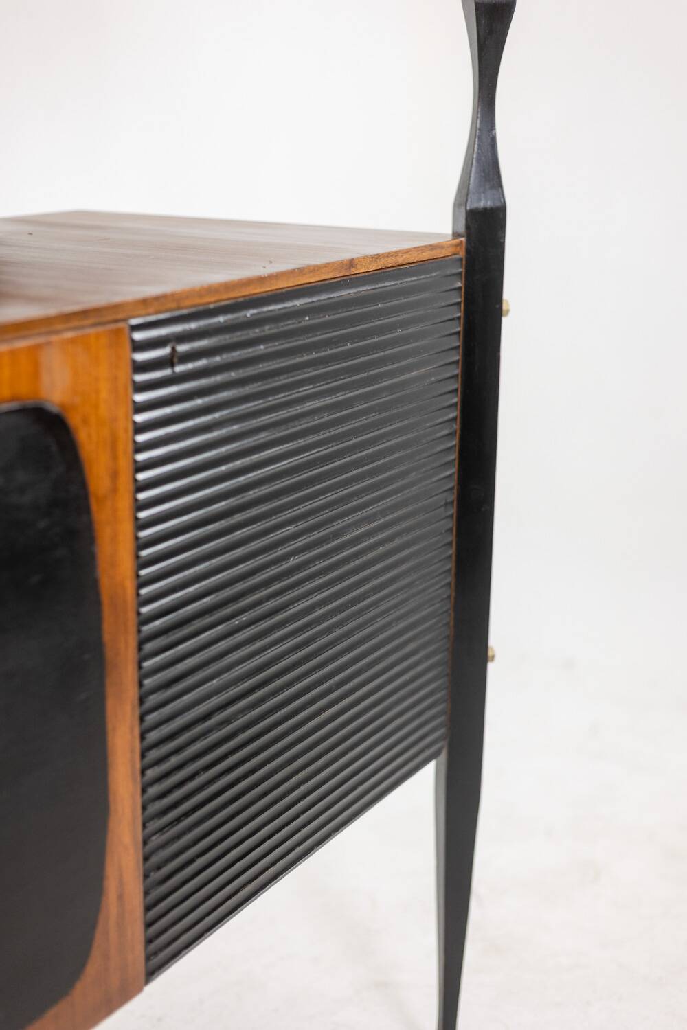 Pair of Italian cabinets in teak veneer. 1960s.