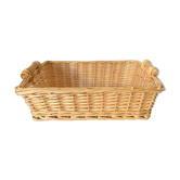 Panière en osier tressé