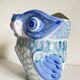 Vintage Chinese Porcelain Owl Planter