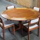Dyrlund Flip Flap Lotus dining table in teak Denmark 1960