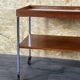 1960s 1970s serving trolley walnut teak Walter Wirz for Wilhelm Renz Design