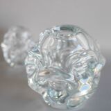 Mid-Century Modern Handmade Clear Crystal Vase by Börne Augustsson, Åseda