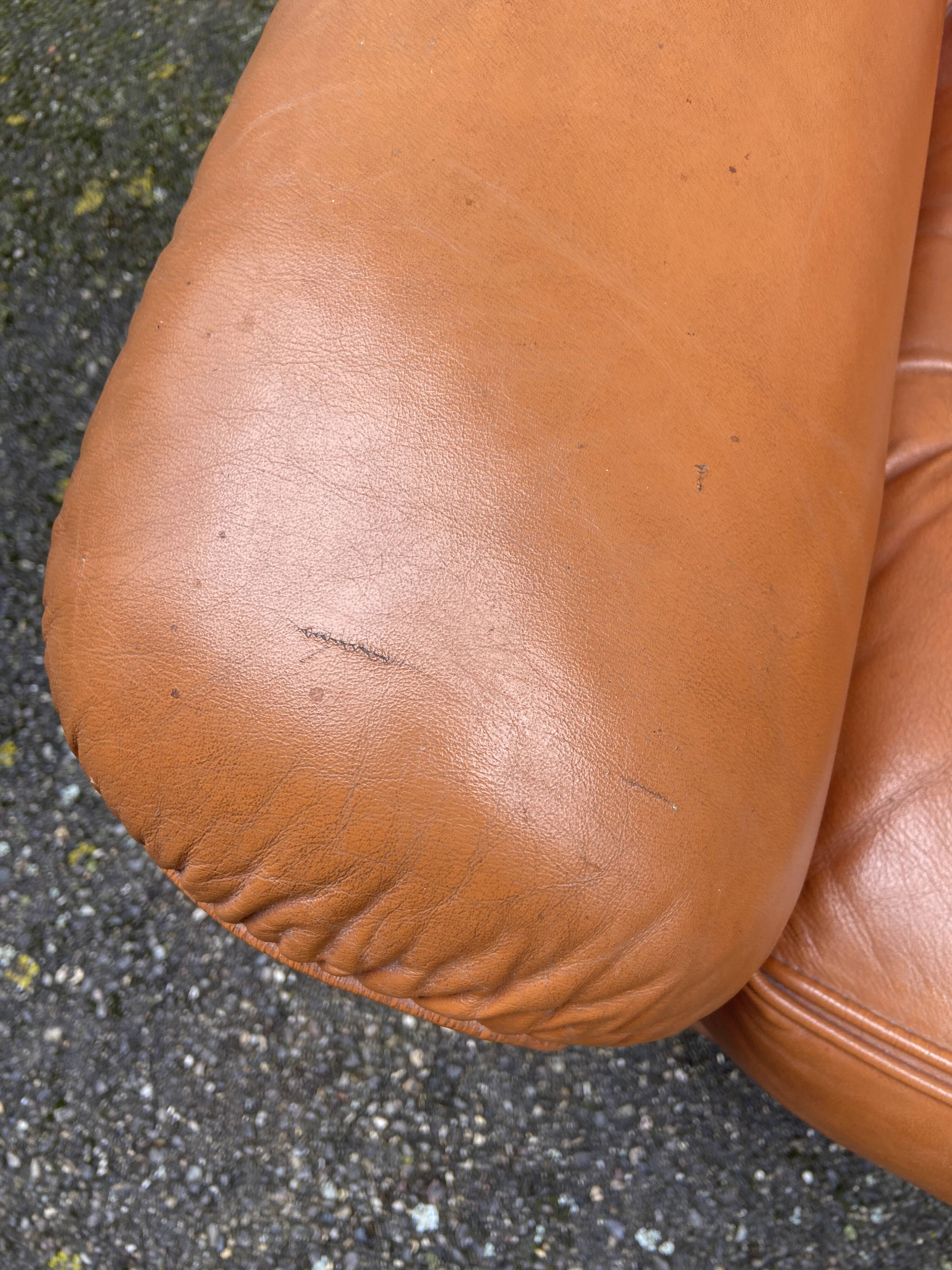 2 retro living room armchairs type club imitation leather design lounge 1960