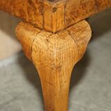 Writing desk in pollard oak from around 1800 with claw and ball carved legs.