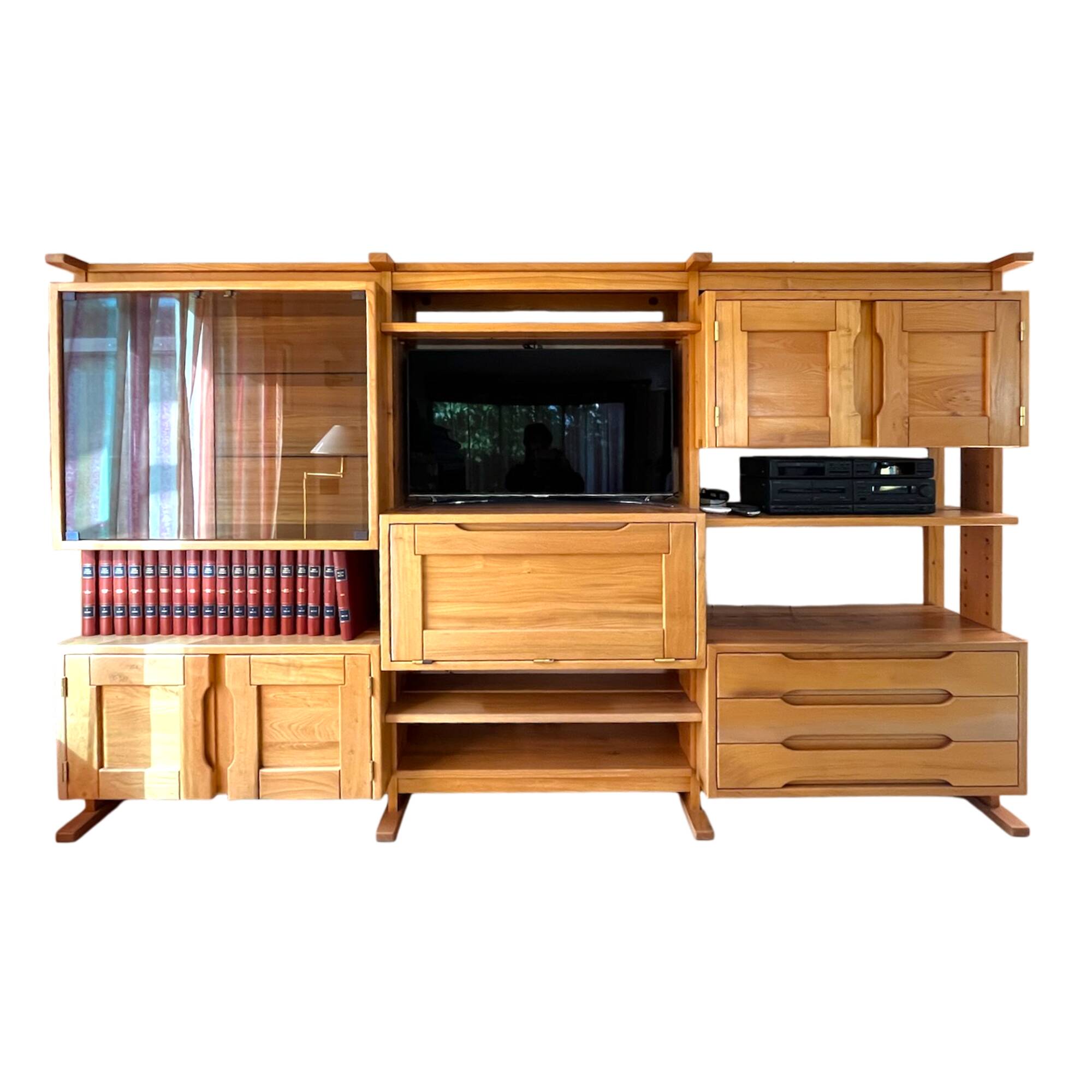 Glass storage cabinet