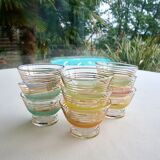 Set of 9 vintage dessert cups