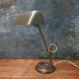 Antique brass desk lamp