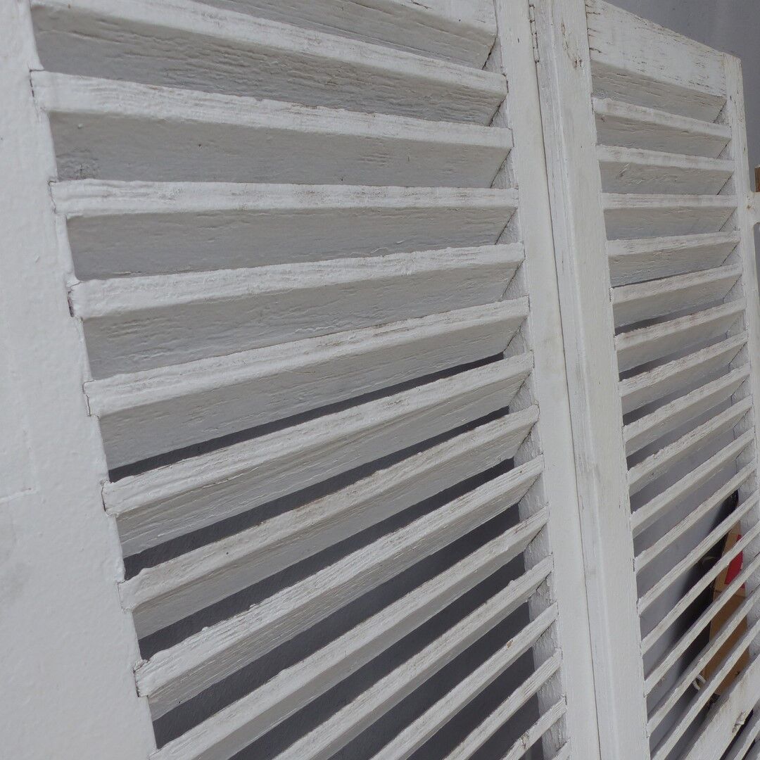 Old wooden shutters 2 leafs