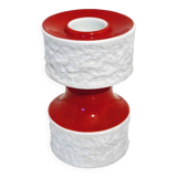Vintage Candle Holder • Candlestick • Royal KPM • Porcelain • Biscuit • Op Art • Space Age • 1970