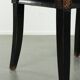 Chaise en bois noir / chaise d'appoint de style chinois