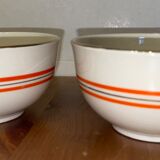 Sarreguemines earthenware coffee cups