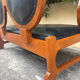 original Hungarian Art Deco bench in walnut by Lajos Kozma