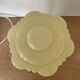 Table Lamp With Globe Thabur Yellow Straw Netherlands 30s-40s