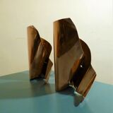 Pair of vintage brass wall lamps 1970