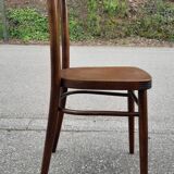 Curved wood bistro chairs edition Ton 1960