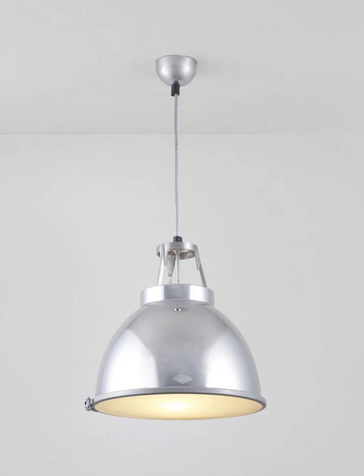 Pair of Original BTC England Titan Pendant Lights, Size 1