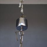 Lustre design 1970 en acier chromé