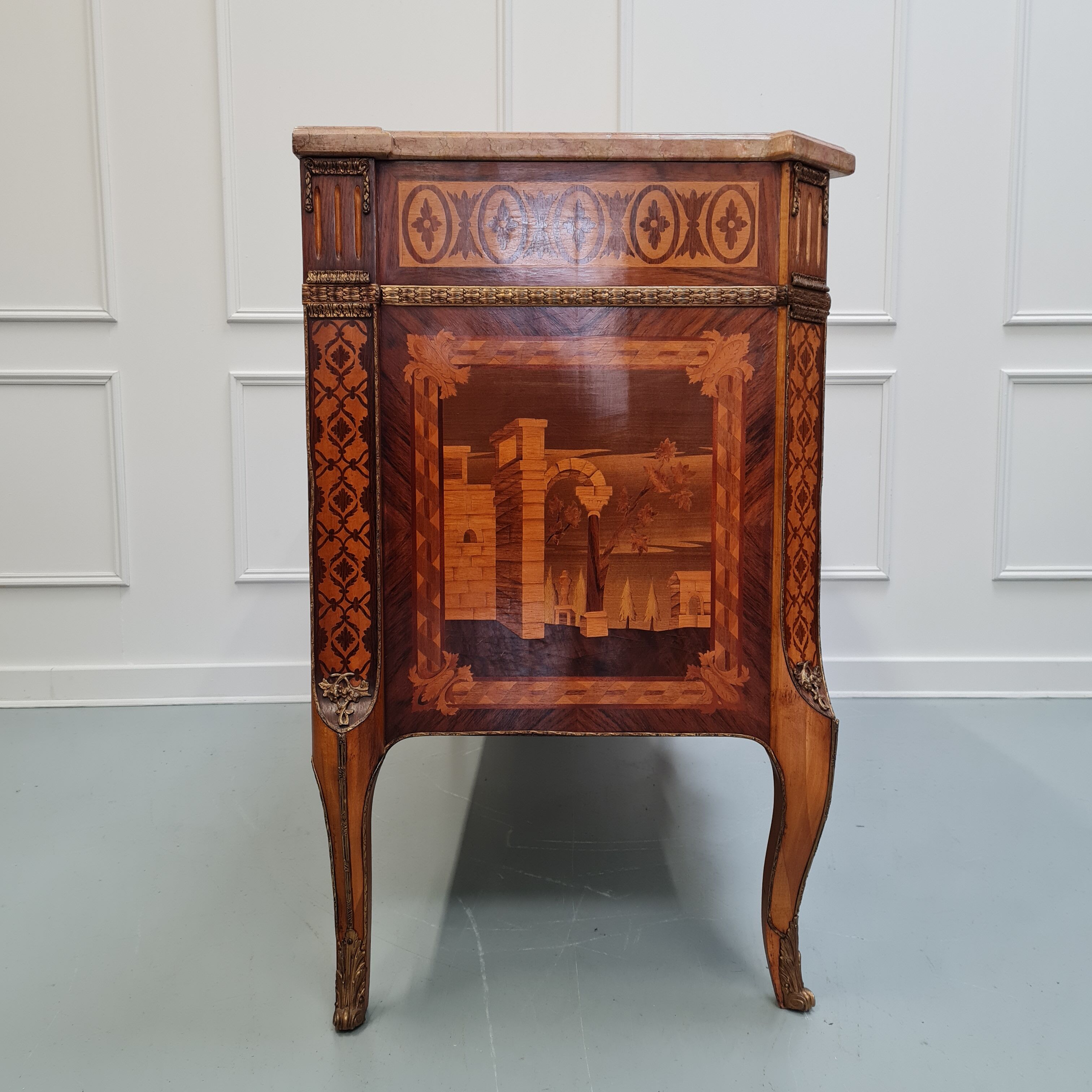 Transitional style antique french commode made in c1920