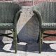 Salon de jardin complet en rotin. (Sofa, fauteuils x 2, table basse)