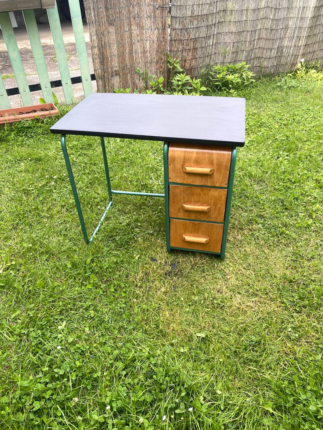 Small wooden children's desk from the 1950s