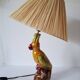 Zoomorphic ceramic lamp