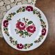 Ensemble de 12 assiettes creuses Moulin des Loups Ottawa – Fleurs bordeaux