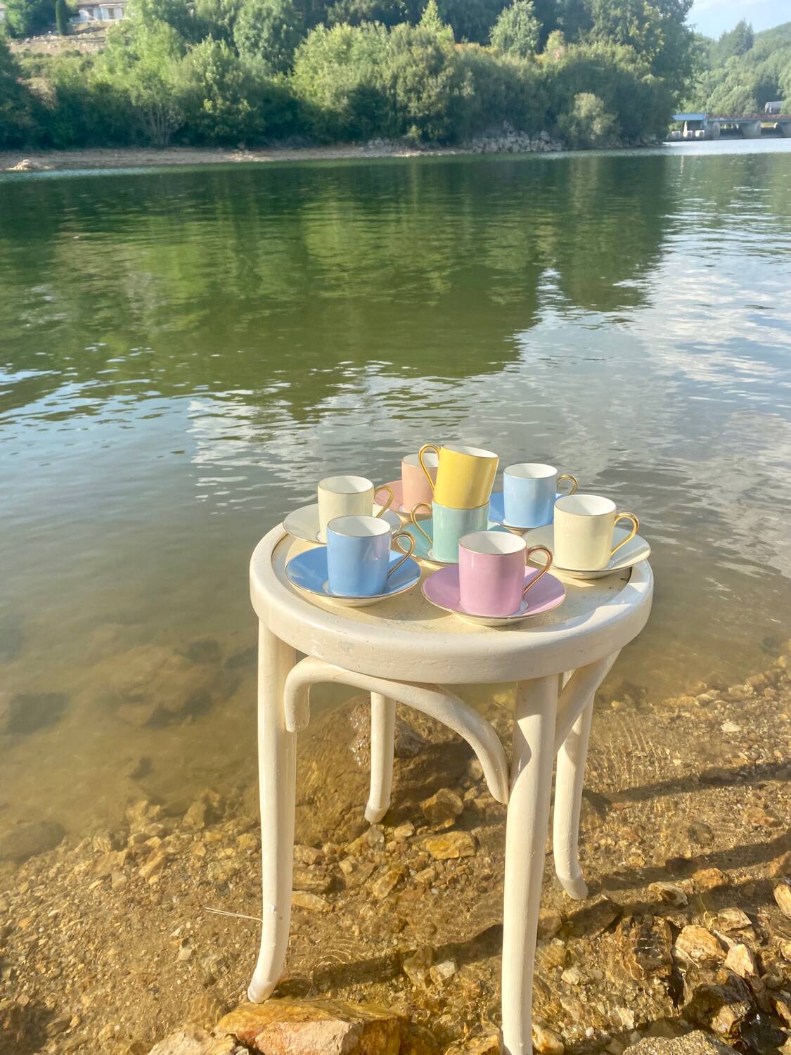 Raynaud et Co multicolor coffee cup set