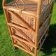 Commode, chiffonnier en rotin vintage