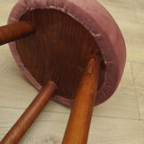 Set of three pink footstools, Danish design, 1960s, production: Denmark