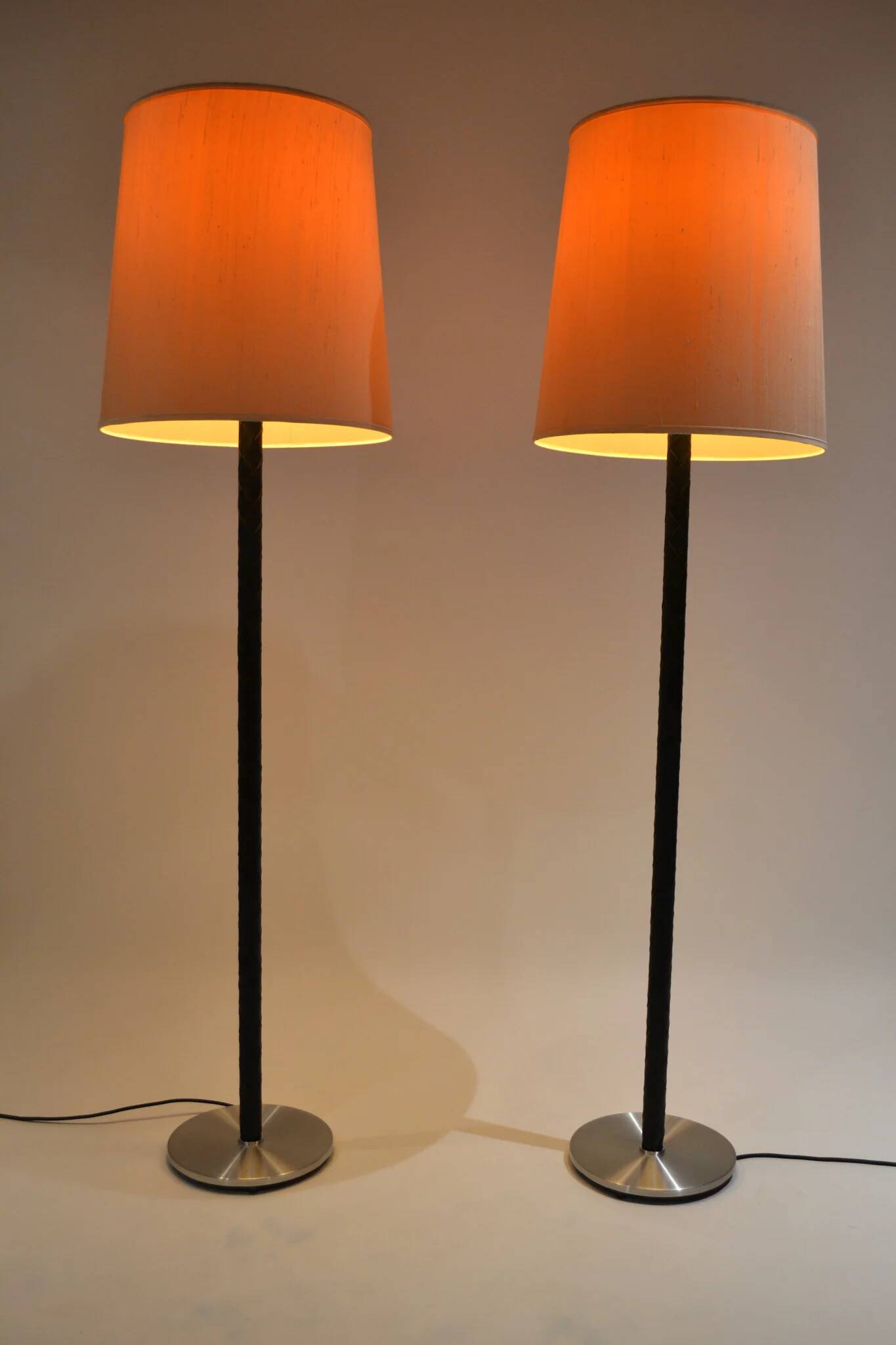 A Pair Of “Flet” Floor Lamps by Jo Hammerborg for Fog & Mørup, Denmark – 1960s