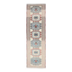 1970s Turkish Oushak Handmade Runner Rug 73x245