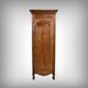 Standing man in cherry wood, Louis XV style – late 19th century