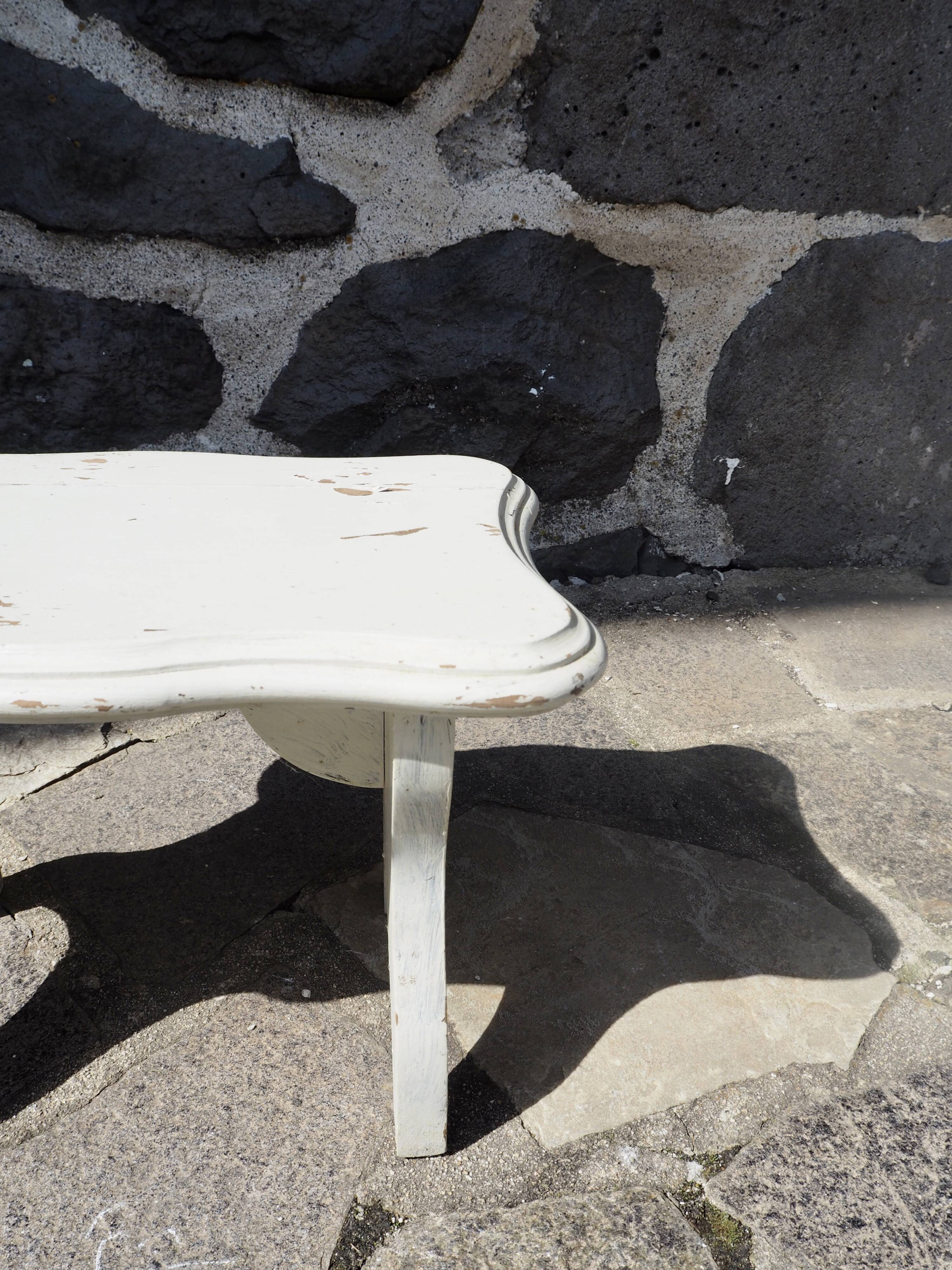 Wooden footboard wabi sabi