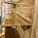 Metal wall shelves