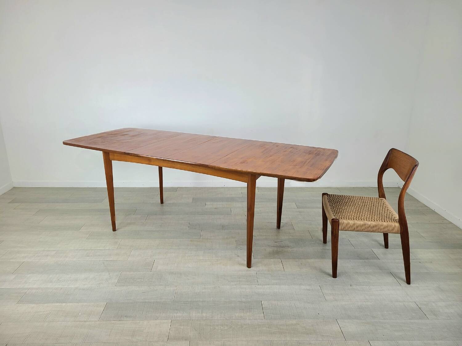 Danish design Scandinavian teak dining table 1960