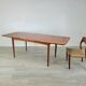 Danish design Scandinavian teak dining table 1960