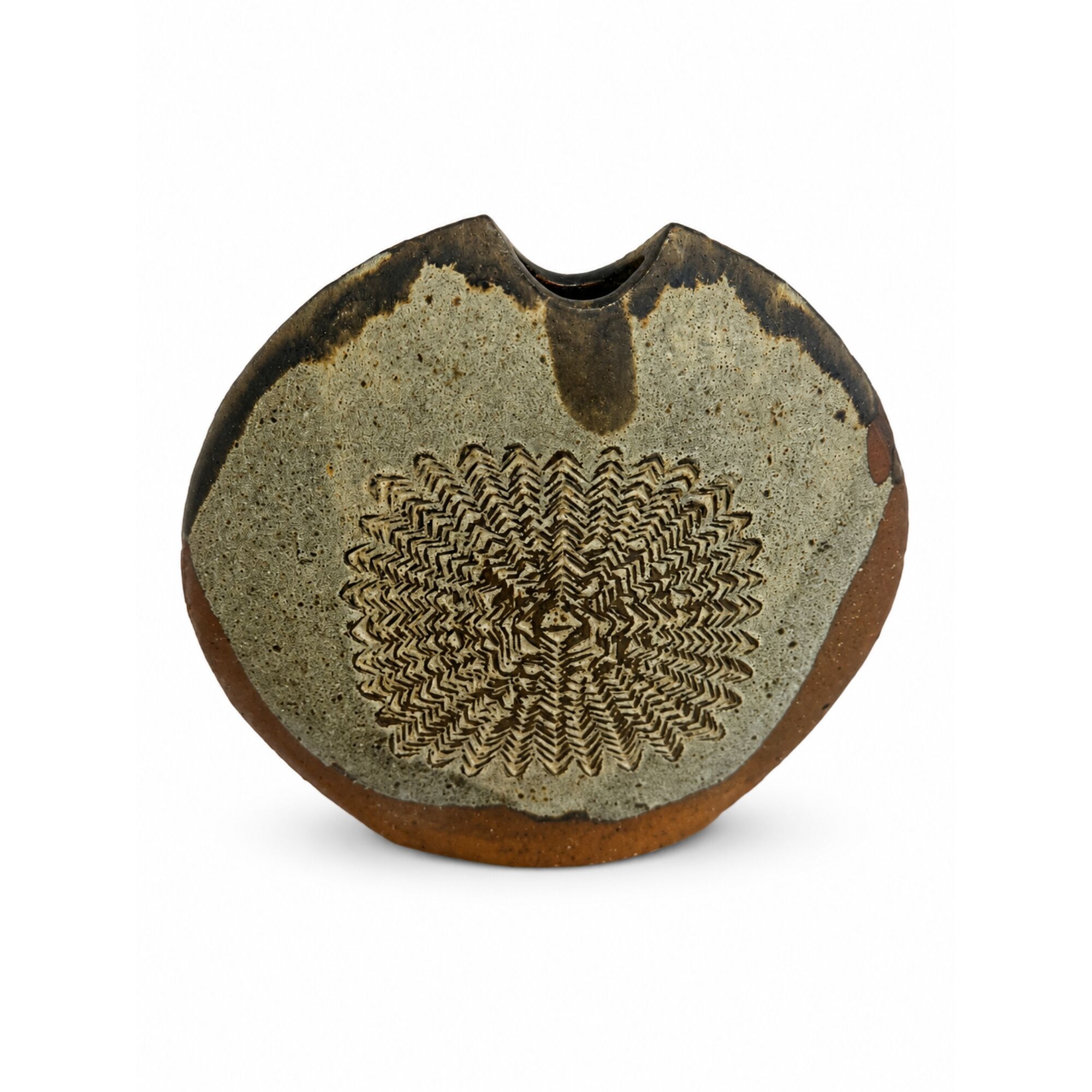 Stoneware vase by Pat and Joe Rowland