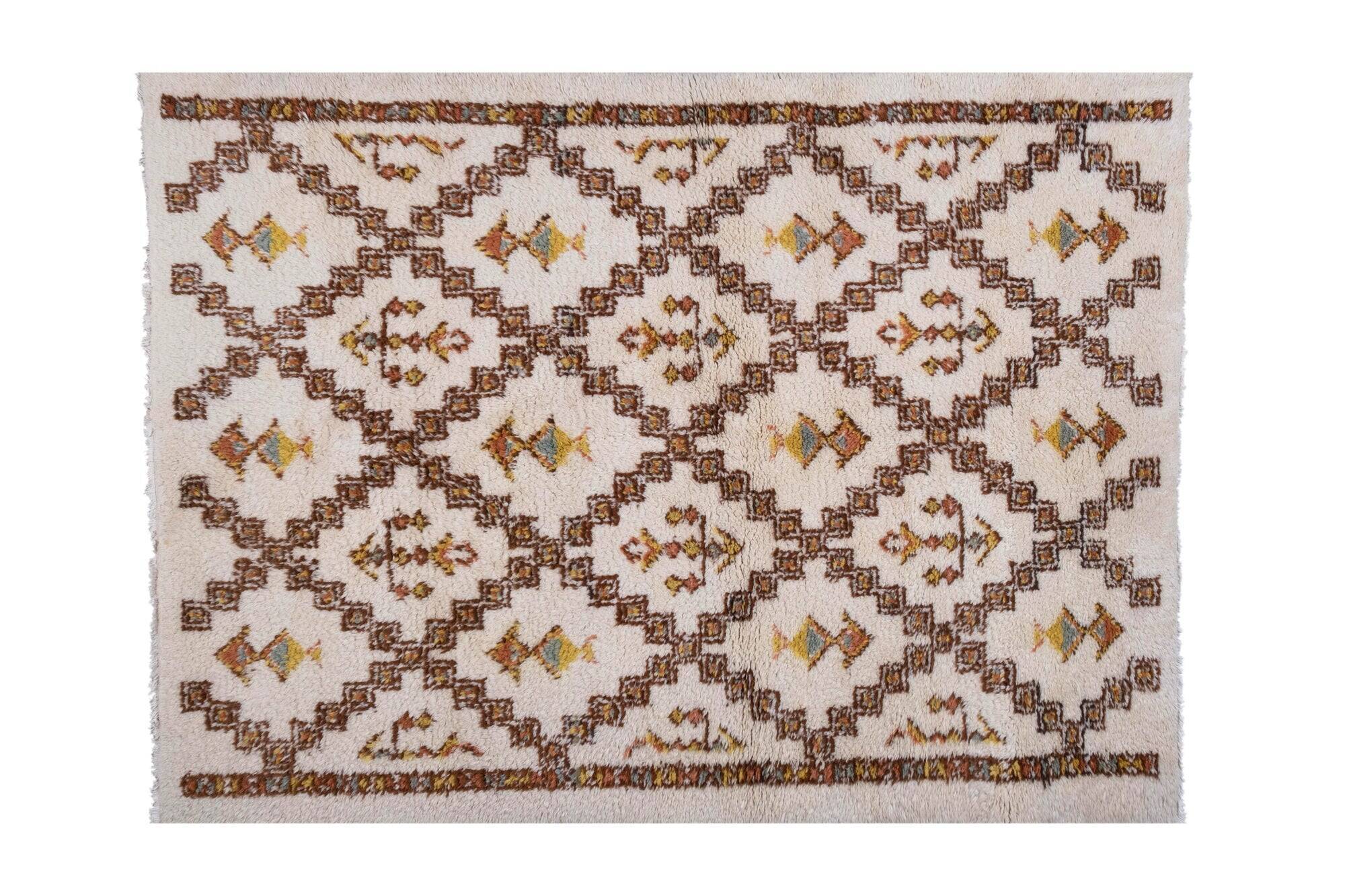 Vintage Turkish rug handmade 168x237 cm