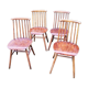 4 Scandinavian chairs fanett Ilmari Tapiovaara from the 50s