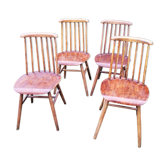 4 Scandinavian chairs fanett Ilmari Tapiovaara from the 50s
